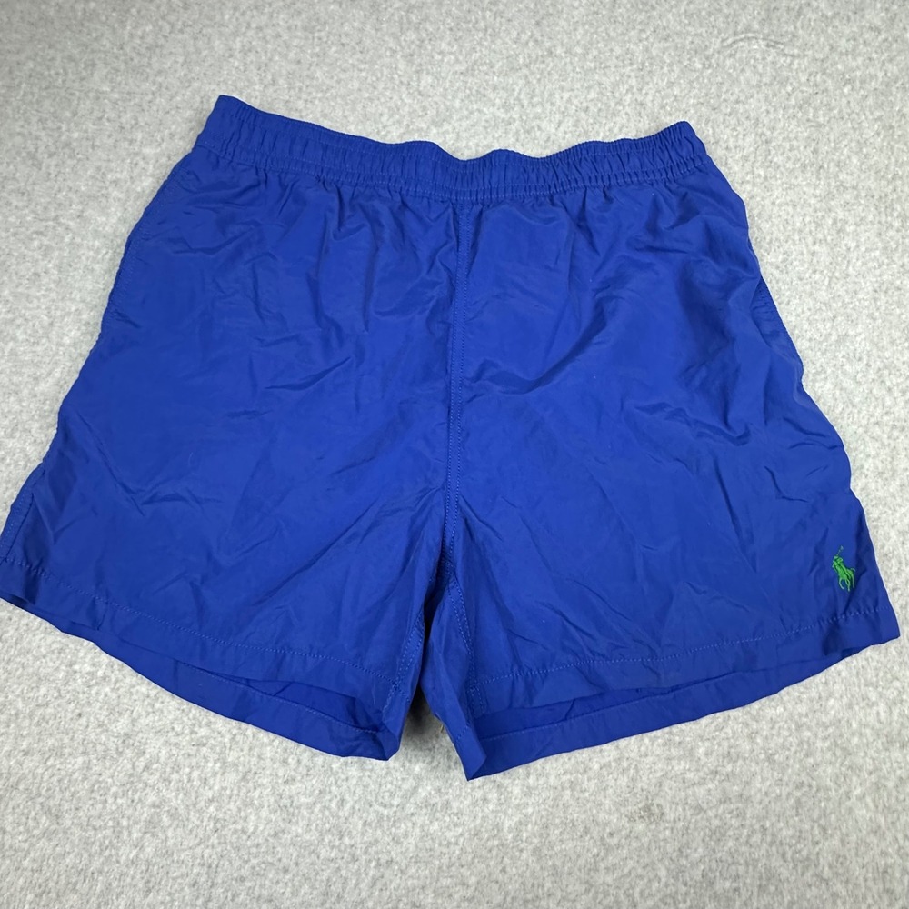 Polo Ralph Lauren Mens Swim‎ Trunks Royal Blue Green Pony Logo Size L
